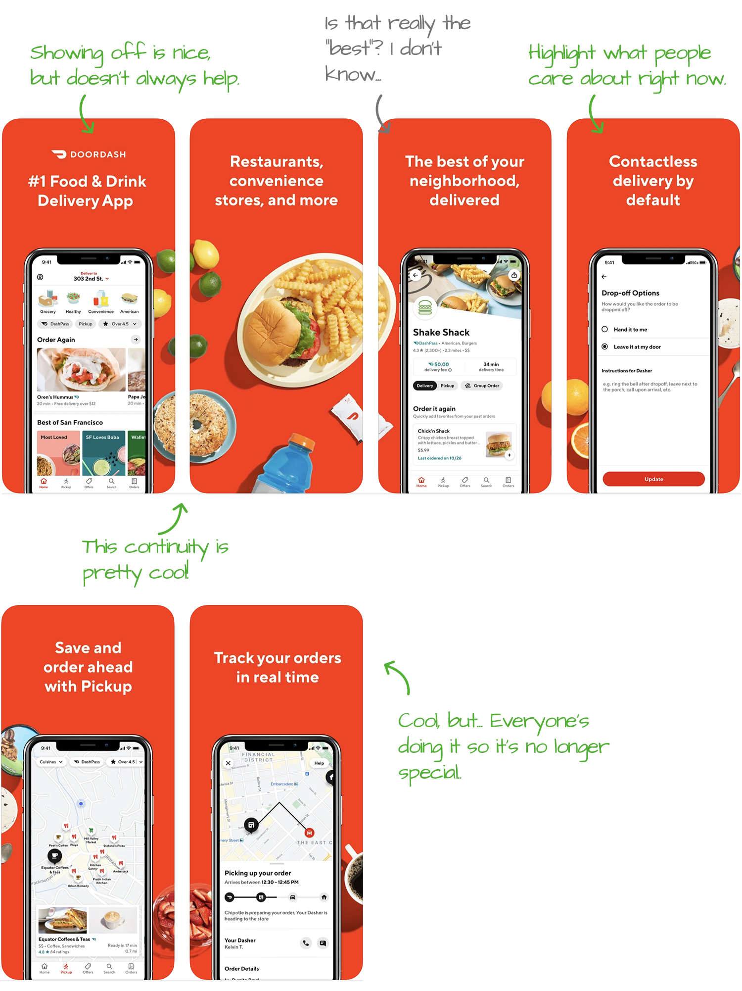 DoorDash for iOS Screenshot Analysis by Appfigures